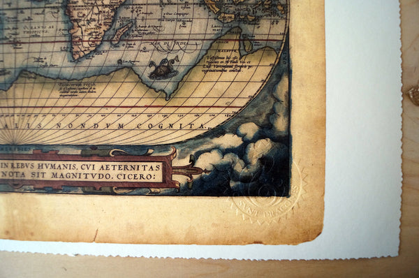 Antique Map Print of the World