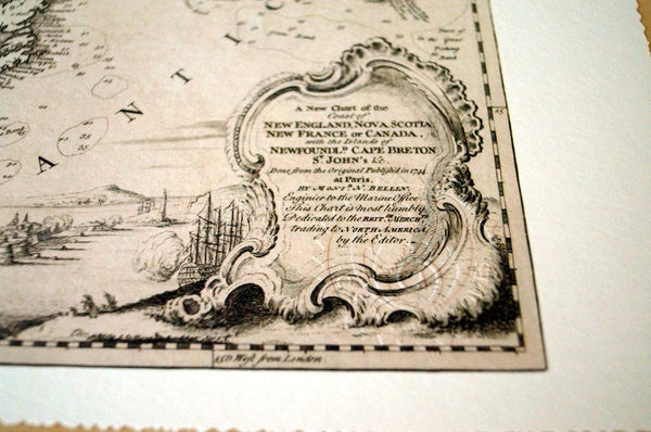 Antique Map Print of the East Coast of Canada (2)