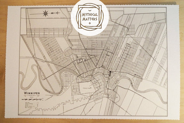 Antique Map of Winnipeg, Manitoba