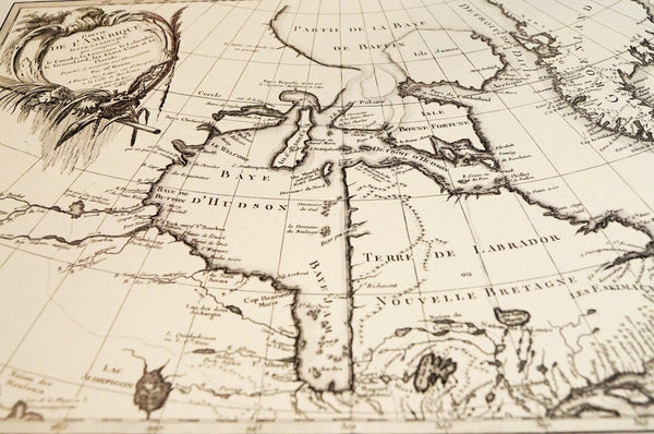 Antique Map Print of Hudson Bay Canada