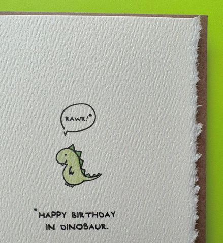 Rawr!* *Happy birthday in dinosaur