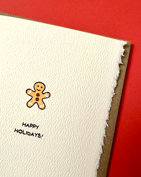 Happy Holidays Gingerbread Man