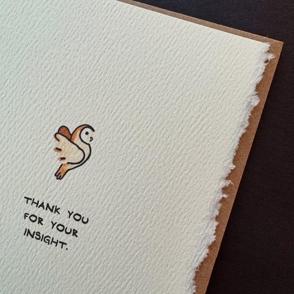 Thank You For Your Insight (Owl)