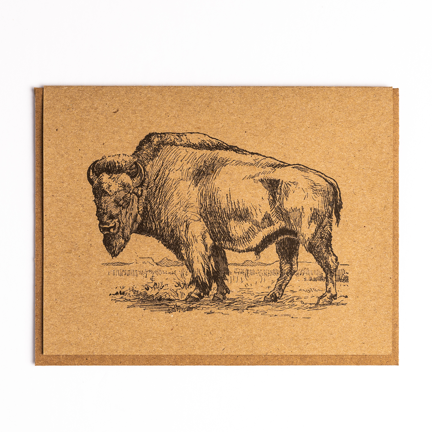 Bison Kraft Paper Card