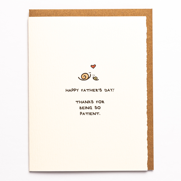 Happy Mother's Day! Thanks For Being So Patient. Snails (Father's Day version available)