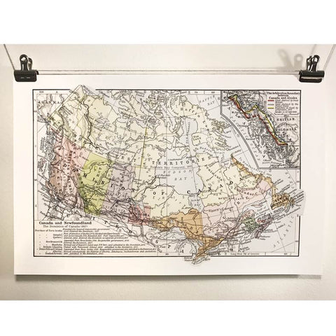 Antique Map of Canada at Confederation