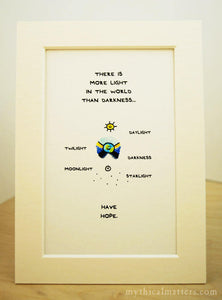 There Is More Light In The World Than Darkness Print