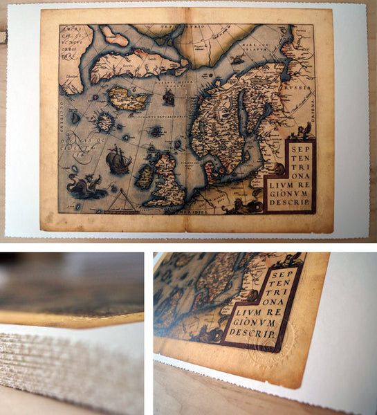 Antique Map of Scandinavia and the Arctic Circle