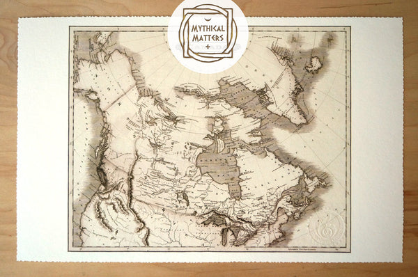 Antique Map Print of Canada