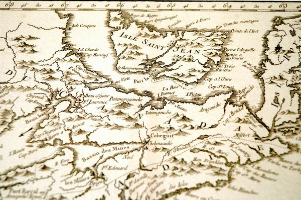 Antique Map Print of Nova Scotia, Canada