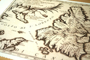 Antique Map of Newfoundland, Canada