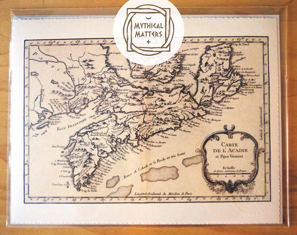 Antique Map Print of Nova Scotia, Canada