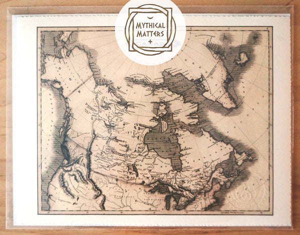 Antique Map Print of Canada