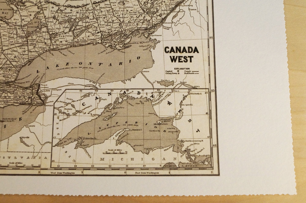 Antique Map of Southern Ontario