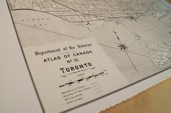 Antique Map of Toronto, Canada