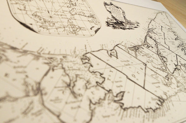 Antique Map Print of Prince Edward Island, Canada
