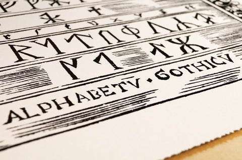 Print of the Runic Alphabet